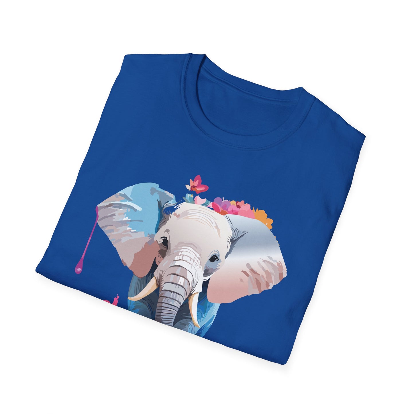 Elephant Shirt, T Shirt with Elephant, Elephant on T Shirt, T Shirt with Animation, Animals Tee Shirt