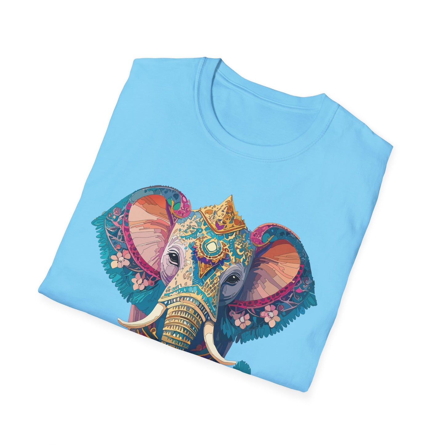 Elephant Shirt, T Shirt with Elephant, Elephant on T Shirt, T Shirt with Animation, Animals Tee Shirt