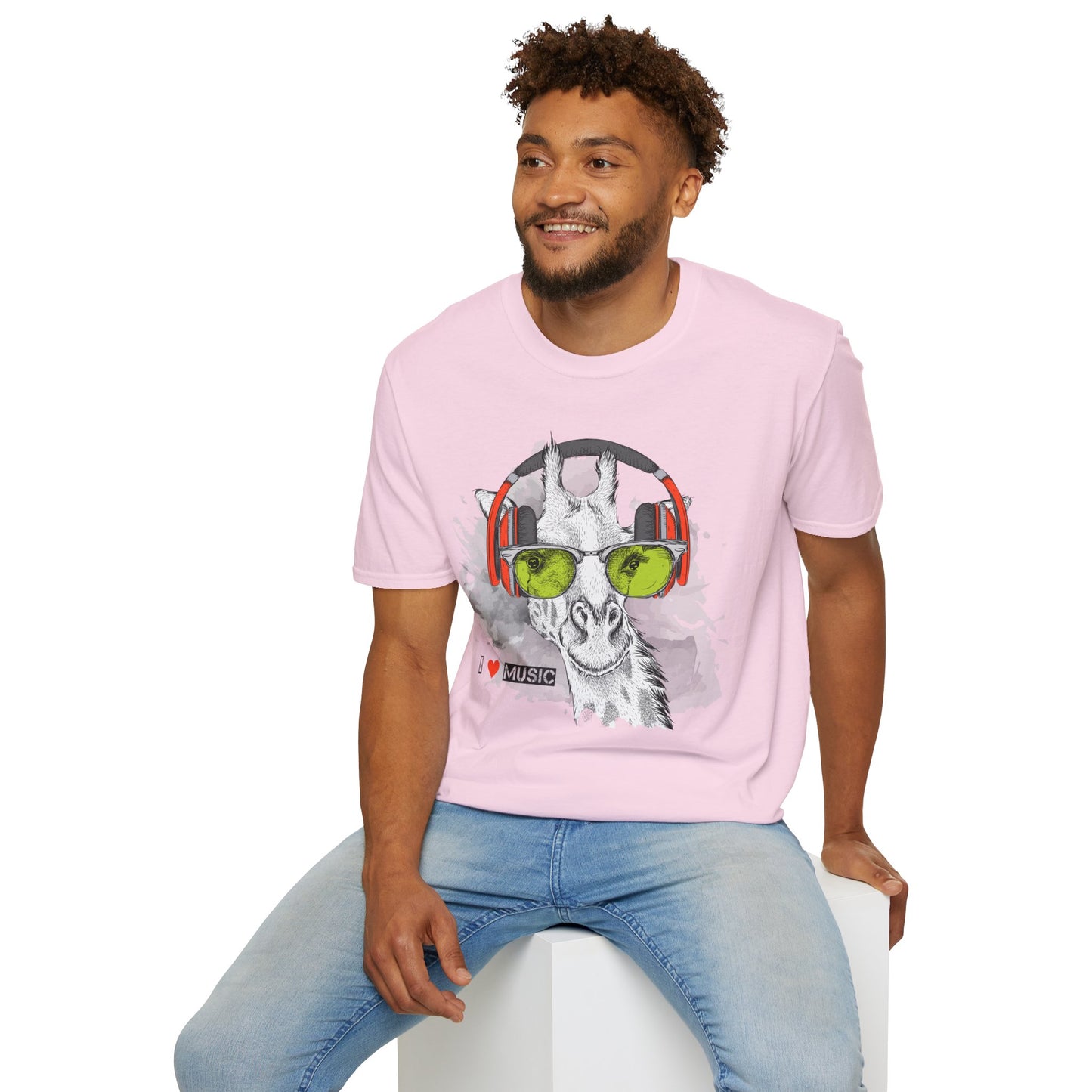 I love Music Animals Shirts, Shirt with Animals, Animals with Headphones Shirt