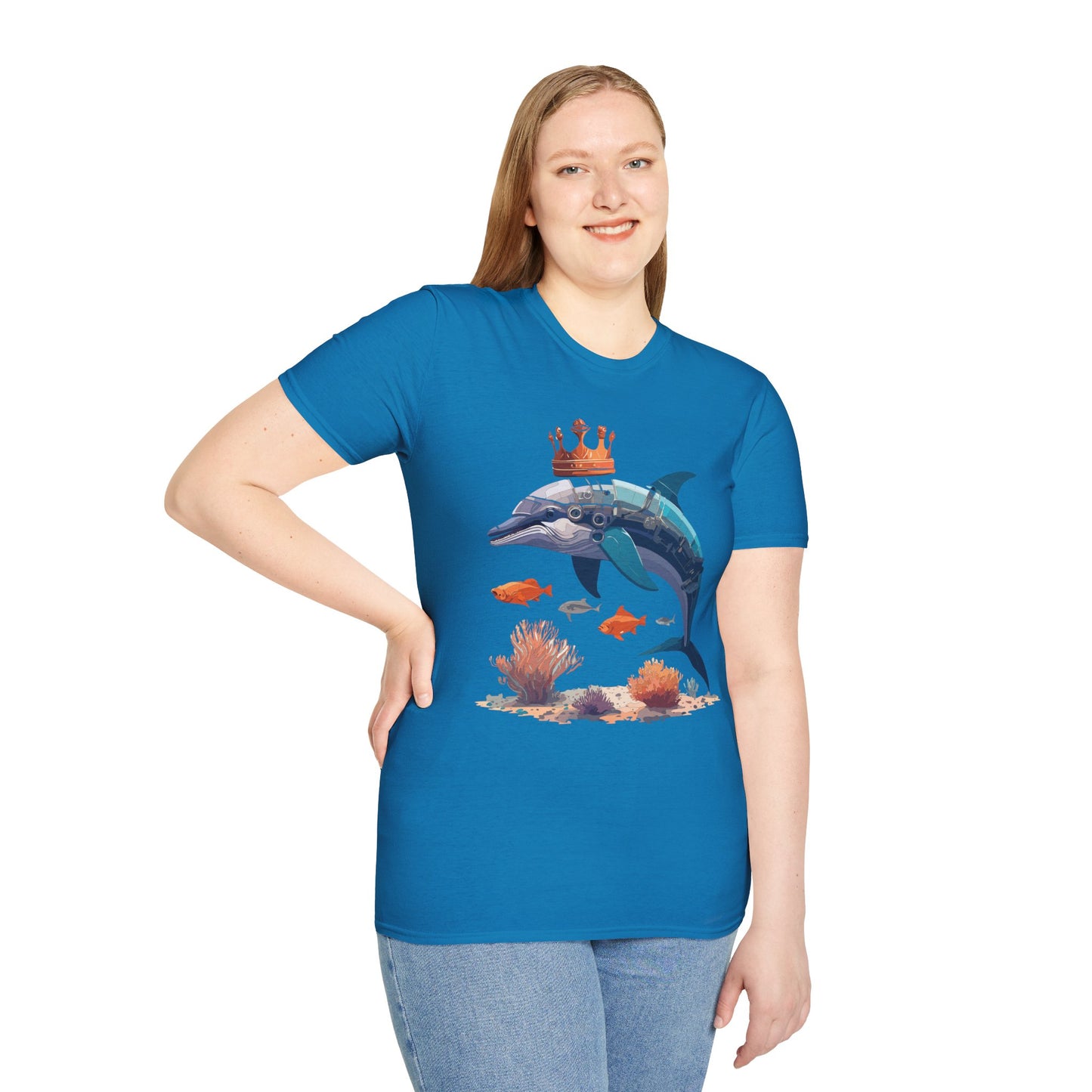 Dolphin Shirts, Shirt with Dolphin, Fish Tee Shirt, Animal Shirt