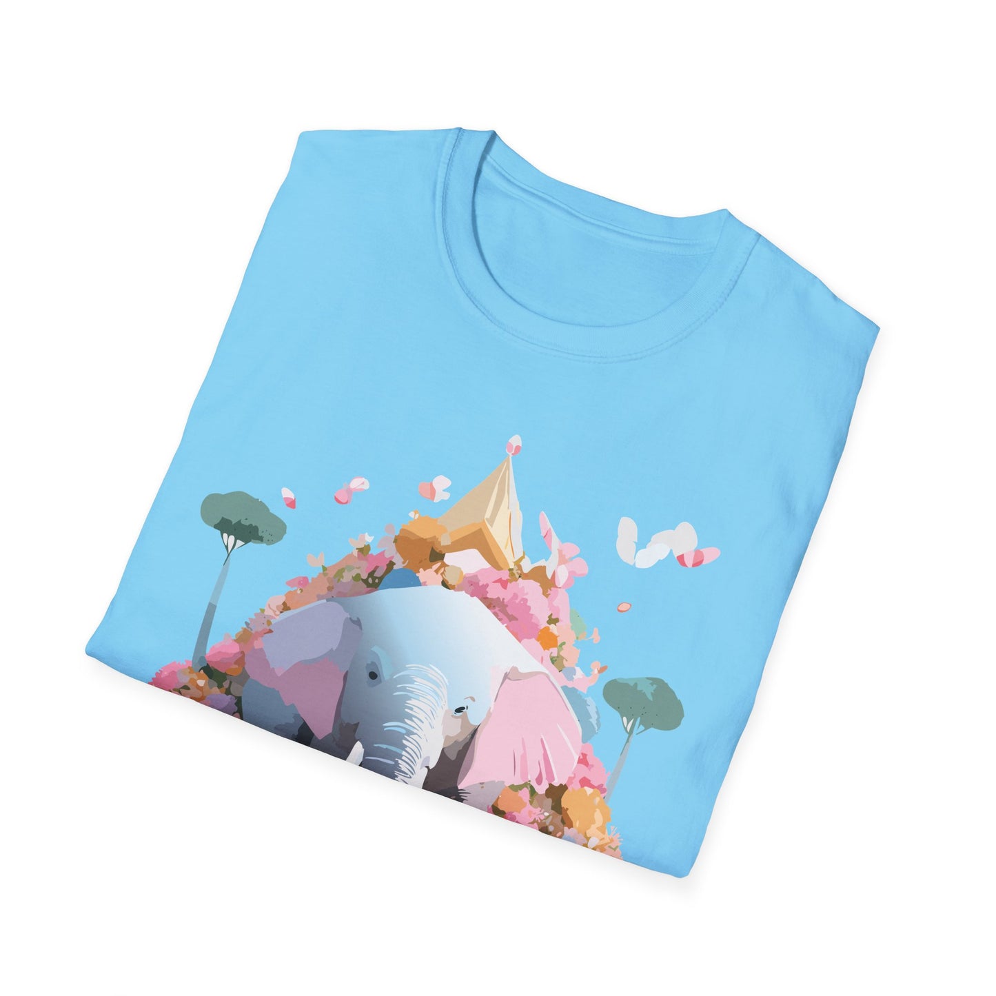 Elephant Shirt, T Shirt with Elephant, Elephant on T Shirt, T Shirt with Animation, Animals Tee Shirt