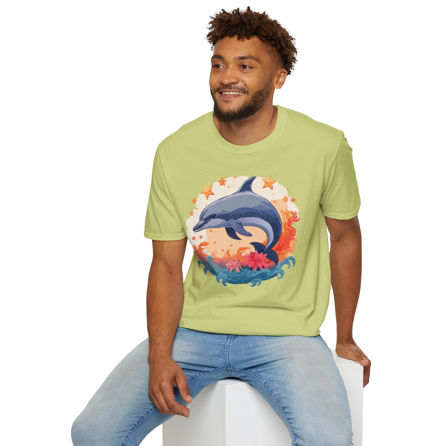 Dolphin Shirts, Shirt with Dolphin, Fish Tee Shirt, Animal Shirt