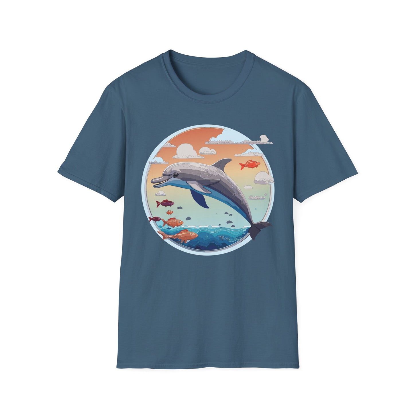 Dolphin Shirts, Shirt with Dolphin, Fish Tee Shirt, Animal Shirt