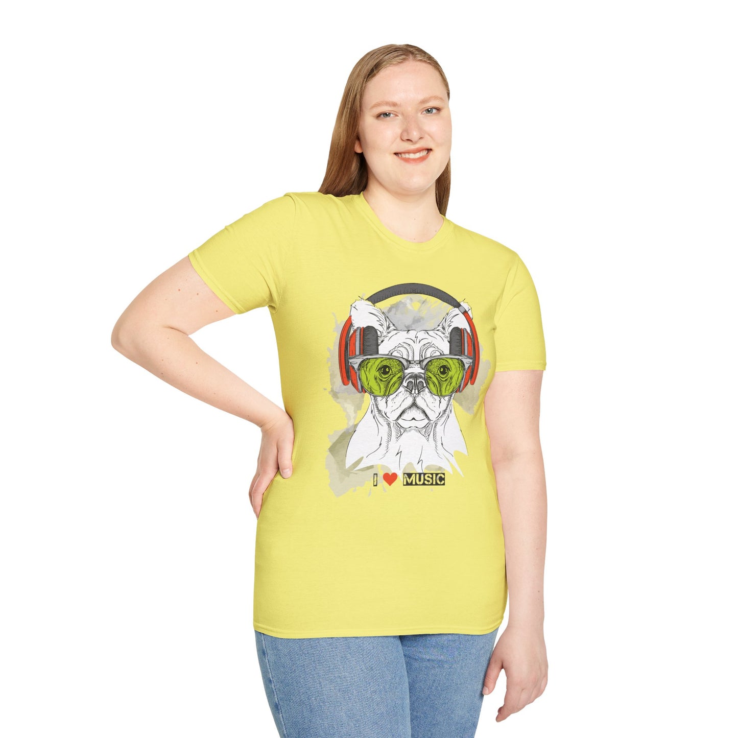 I love Music Animals Shirts, Shirt with Animals, Animals with Headphones Shirt