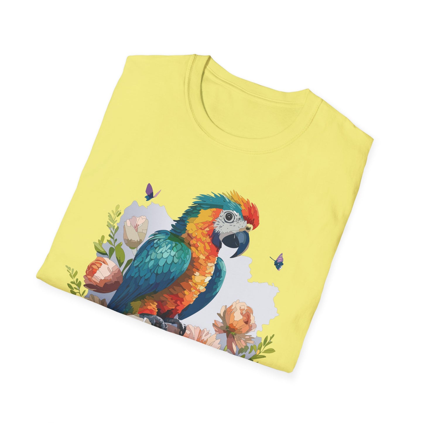 Bird T-Shirt, Floral Bird T Shirt, Shirt with Bird, Shirt with Animal