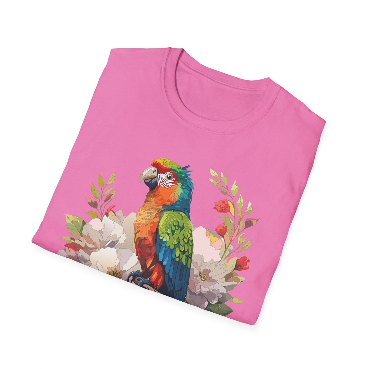 Bird T-Shirt, Floral Bird T Shirt, Shirt with Bird, Shirt with Animal
