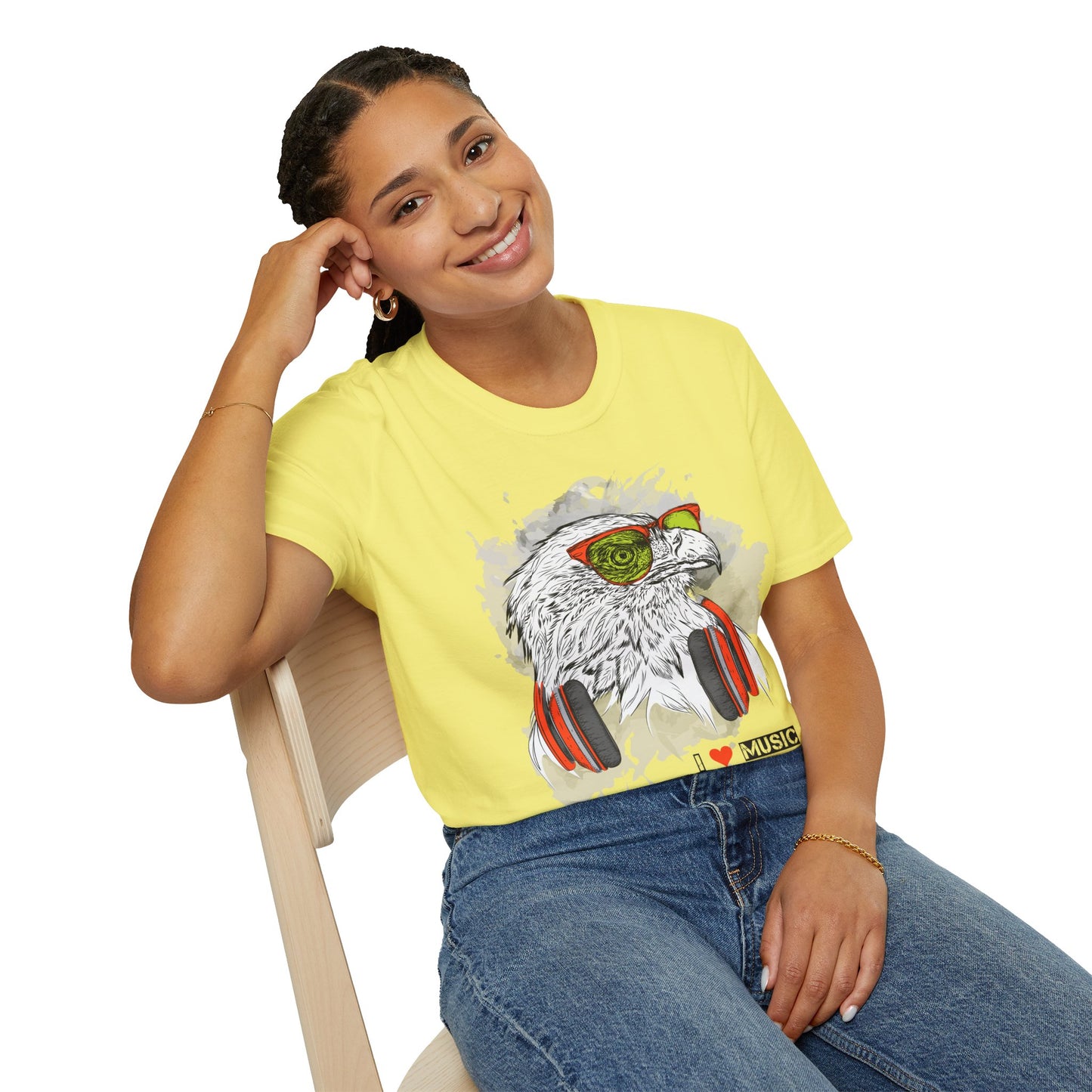 I love Music Animals Shirts, Shirt with Animals, Animals with Headphones Shirt