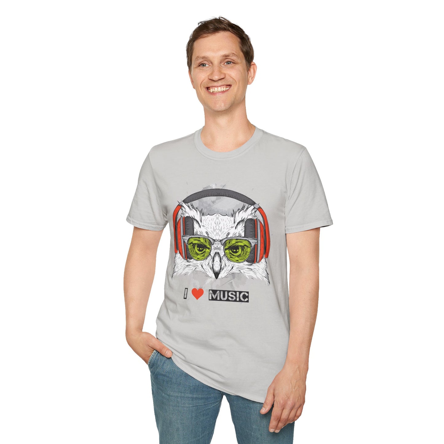 I love Music Animals Shirts, Shirt with Animals, Animals with Headphones Shirt