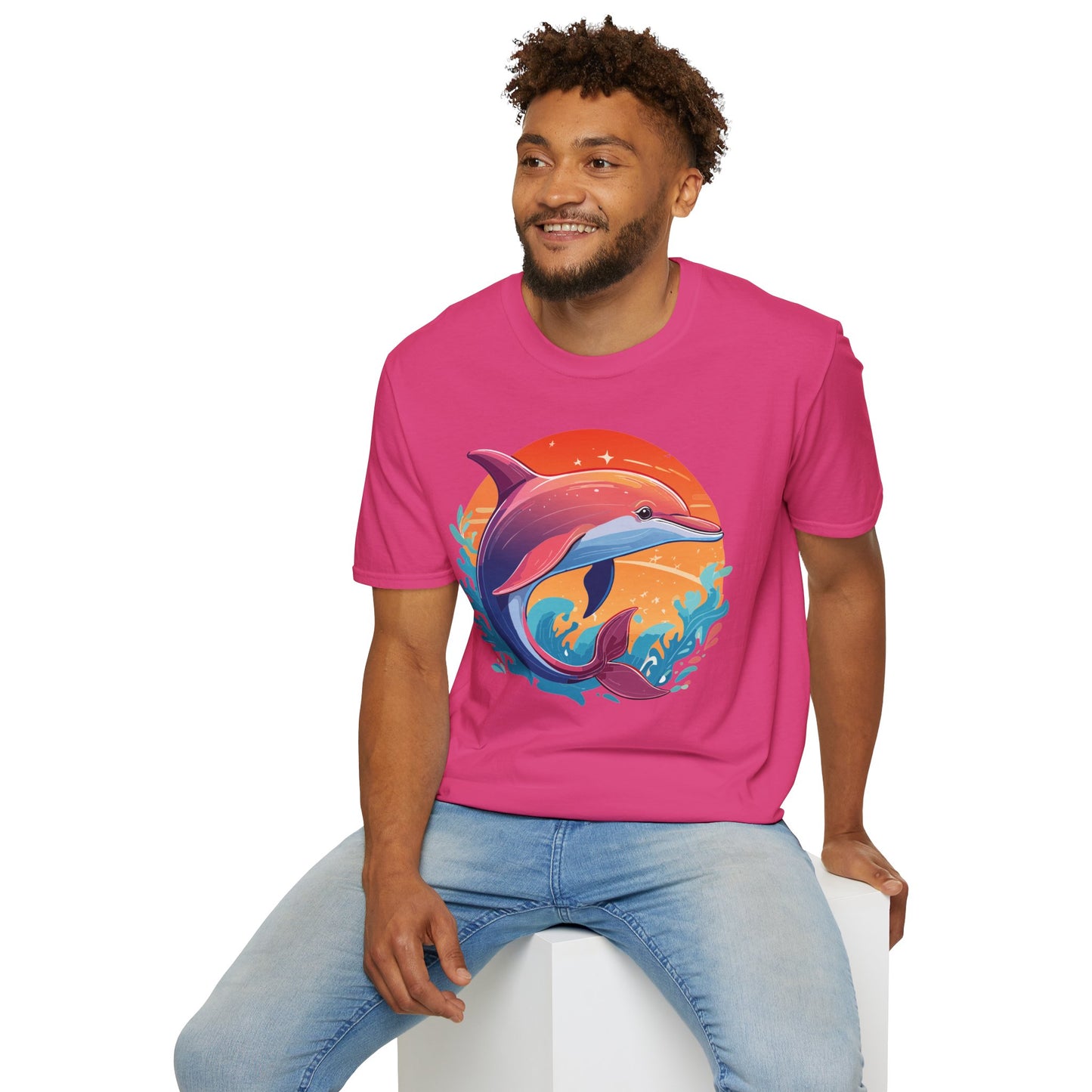 Dolphin Shirts, Shirt with Dolphin, Fish Tee Shirt, Animal Shirt