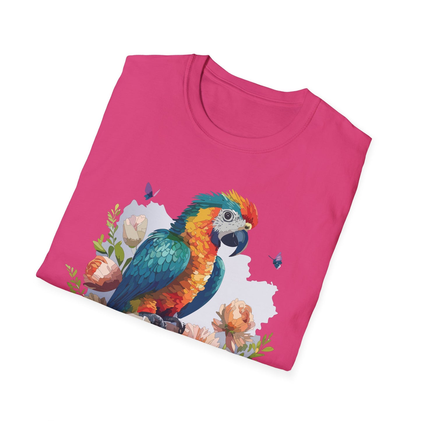Bird T-Shirt, Floral Bird T Shirt, Shirt with Bird, Shirt with Animal