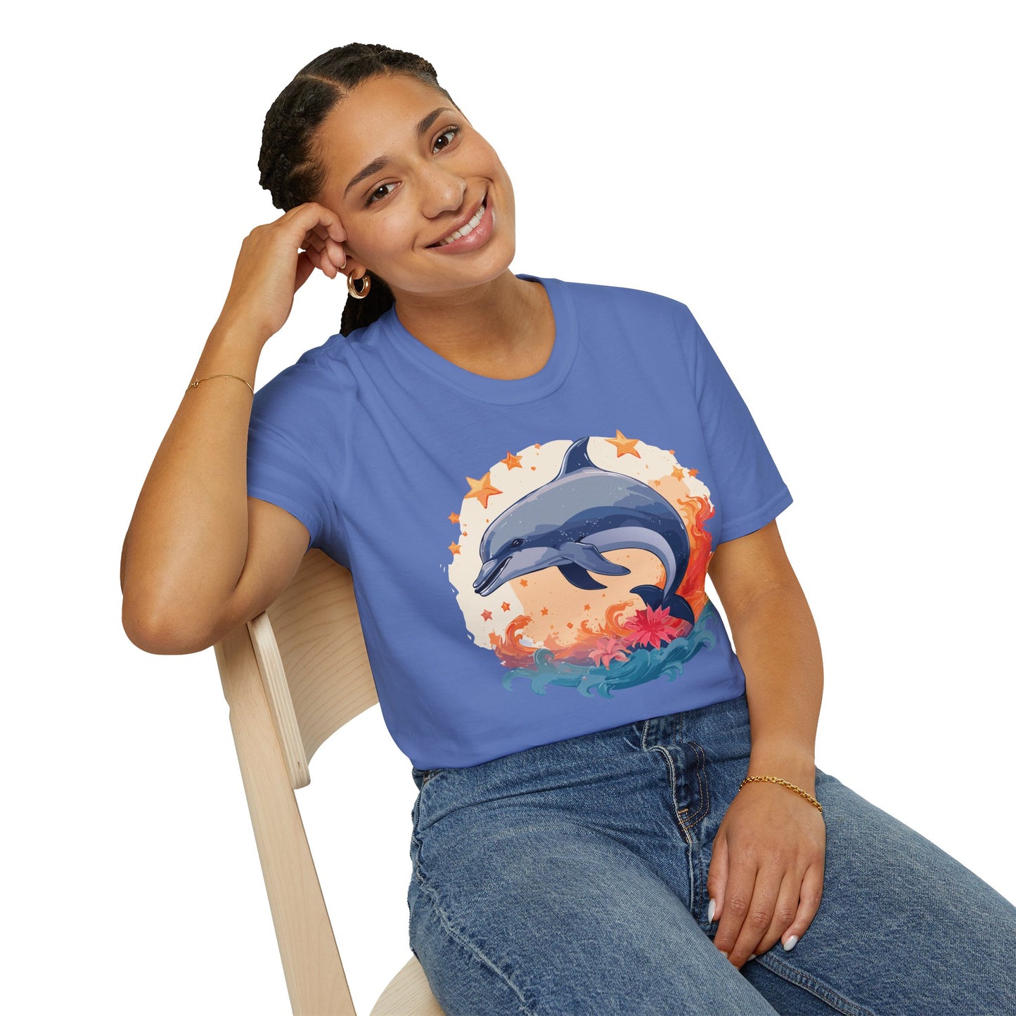 Dolphin Shirts, Shirt with Dolphin, Fish Tee Shirt, Animal Shirt