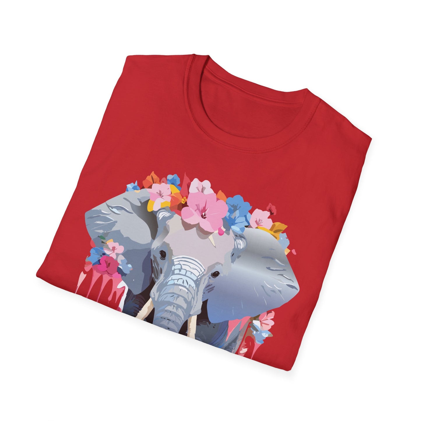Elephant Shirt, T Shirt with Elephant, Elephant on T Shirt, T Shirt with Animation, Animals Tee Shirt