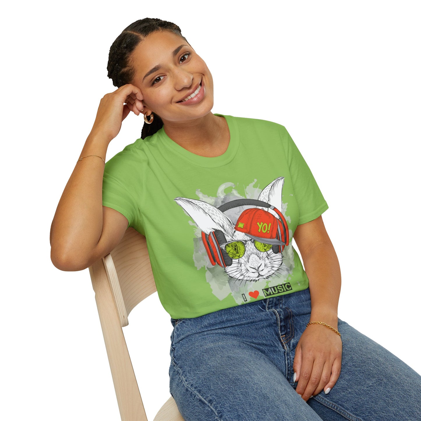 I love Music Animals Shirts, Shirt with Animals, Animals with Headphones Shirt