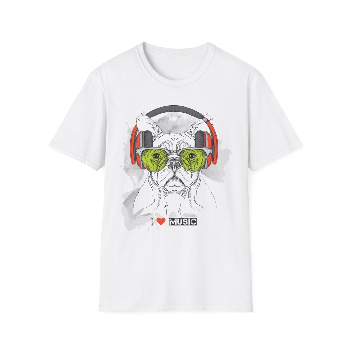I love Music Animals Shirts, Shirt with Animals, Animals with Headphones Shirt