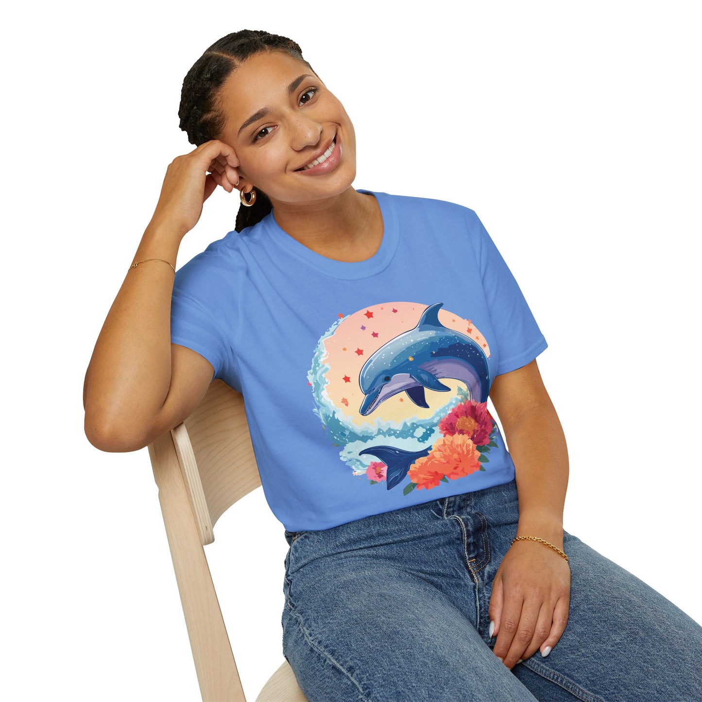 Dolphin Shirts, Shirt with Dolphin, Fish Tee Shirt, Animal Shirt