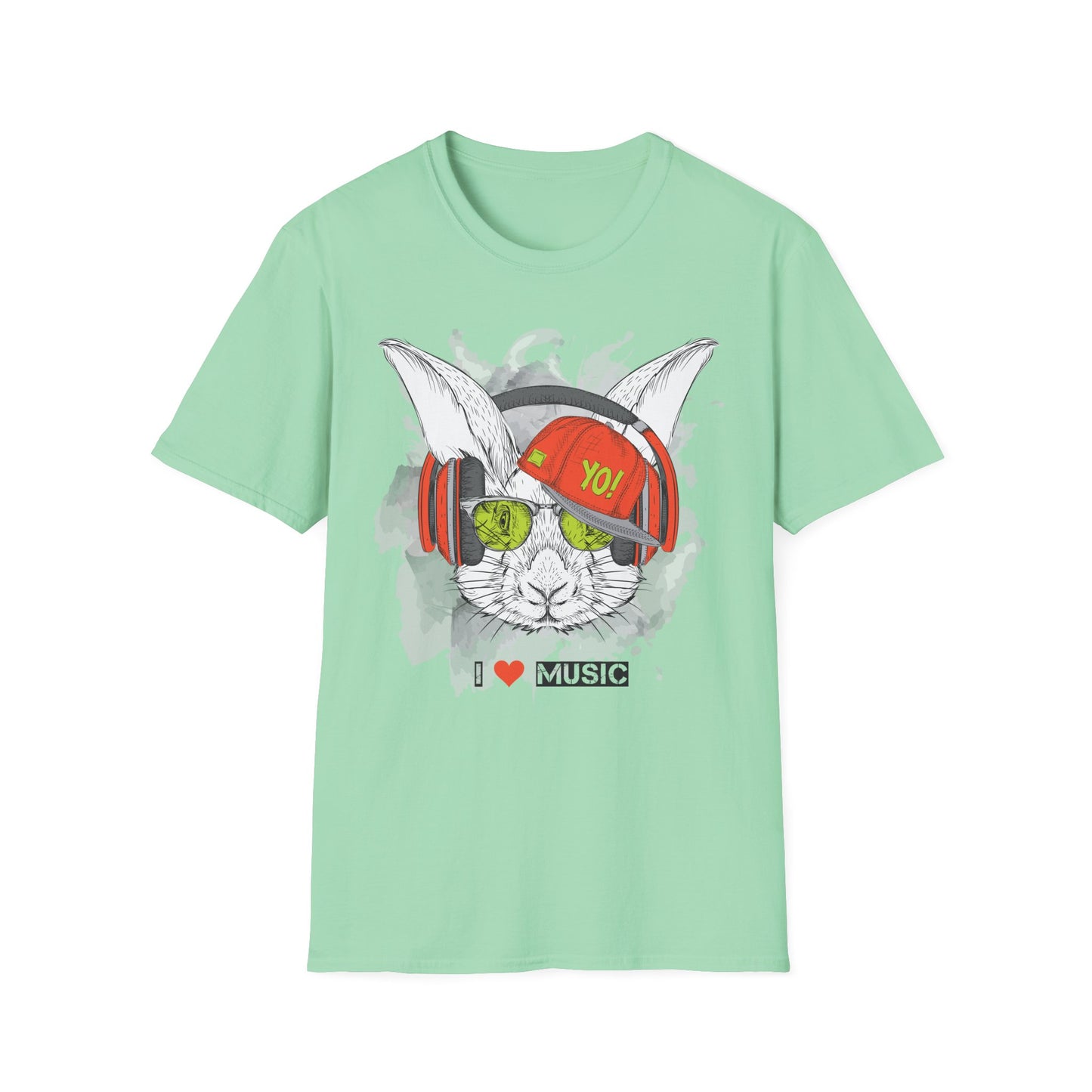 I love Music Animals Shirts, Shirt with Animals, Animals with Headphones Shirt