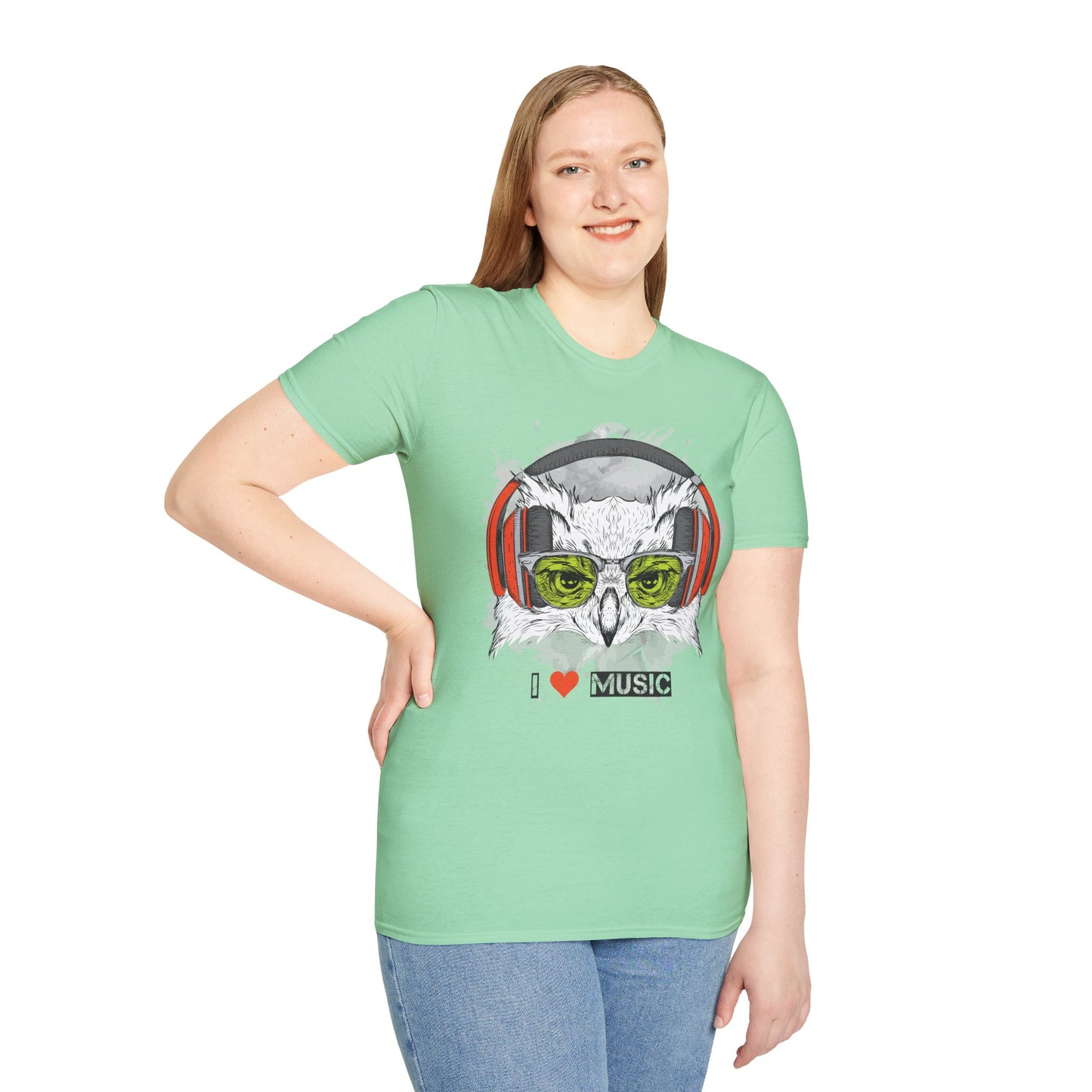 I love Music Animals Shirts, Shirt with Animals, Animals with Headphones Shirt