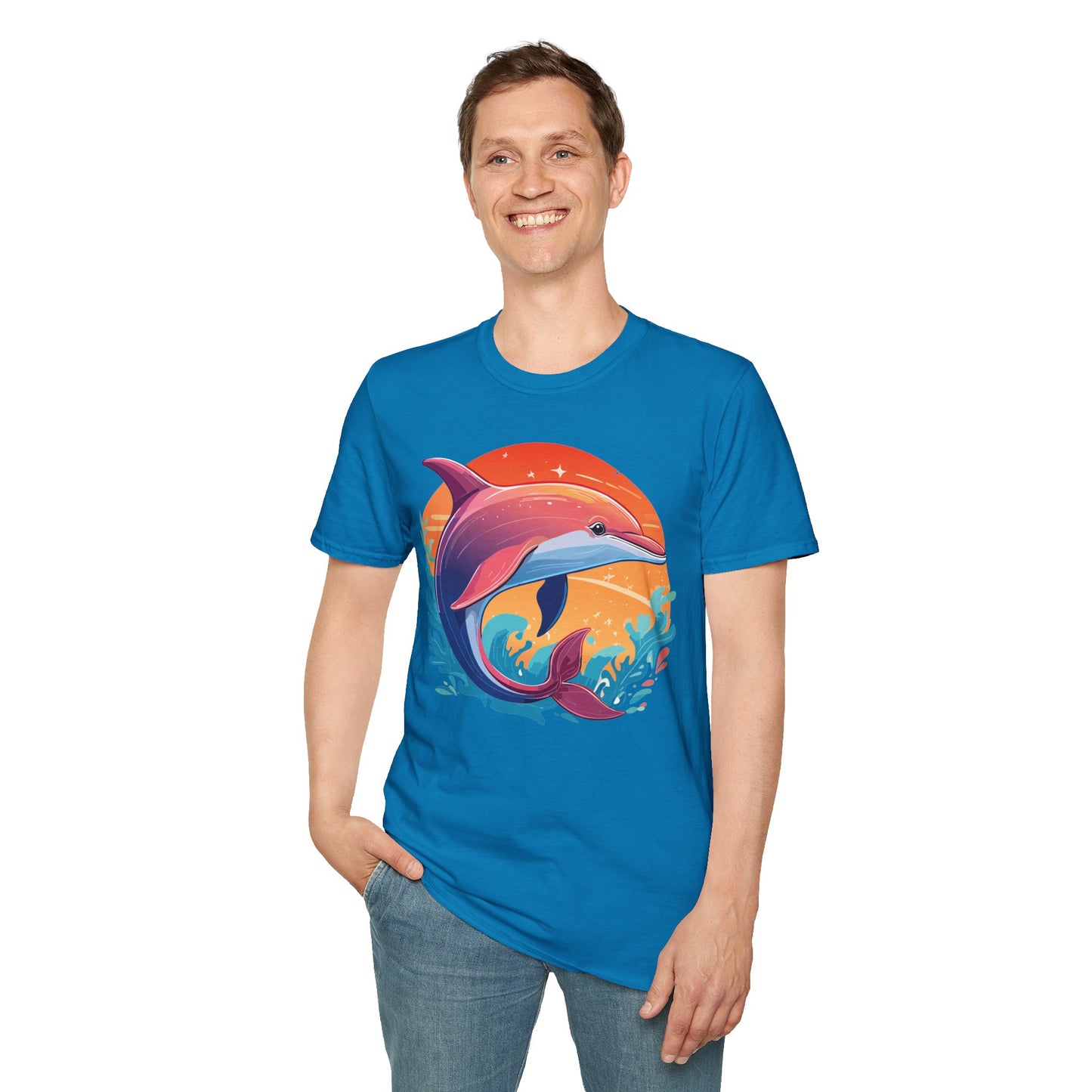 Dolphin Shirts, Shirt with Dolphin, Fish Tee Shirt, Animal Shirt