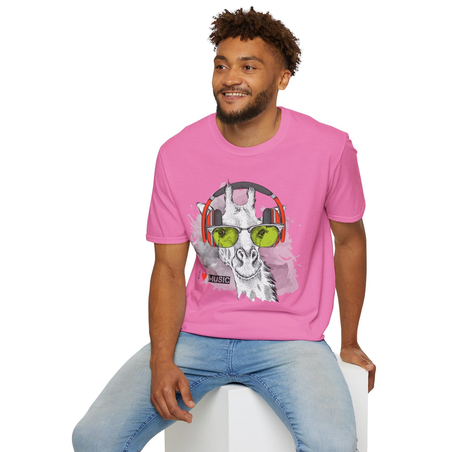 I love Music Animals Shirts, Shirt with Animals, Animals with Headphones Shirt