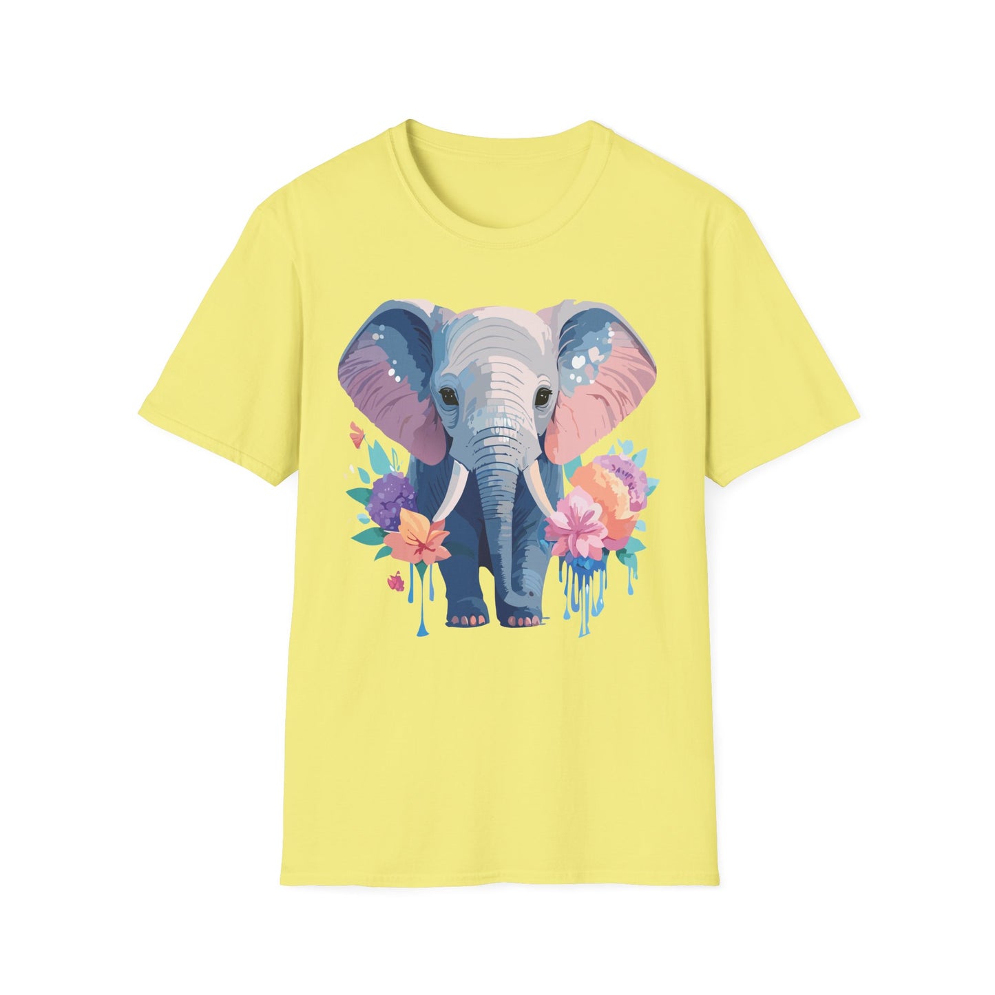Elephant Shirt, T Shirt with Elephant, Elephant on T Shirt, T Shirt with Animation, Animals Tee Shirt