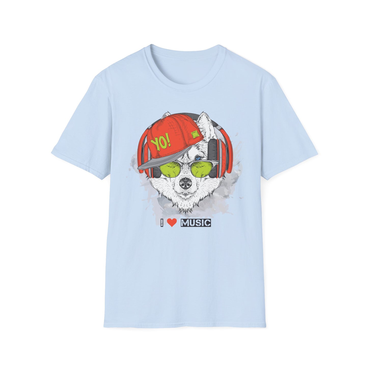 I love Music Animals Shirts, Shirt with Animals, Animals with Headphones Shirt