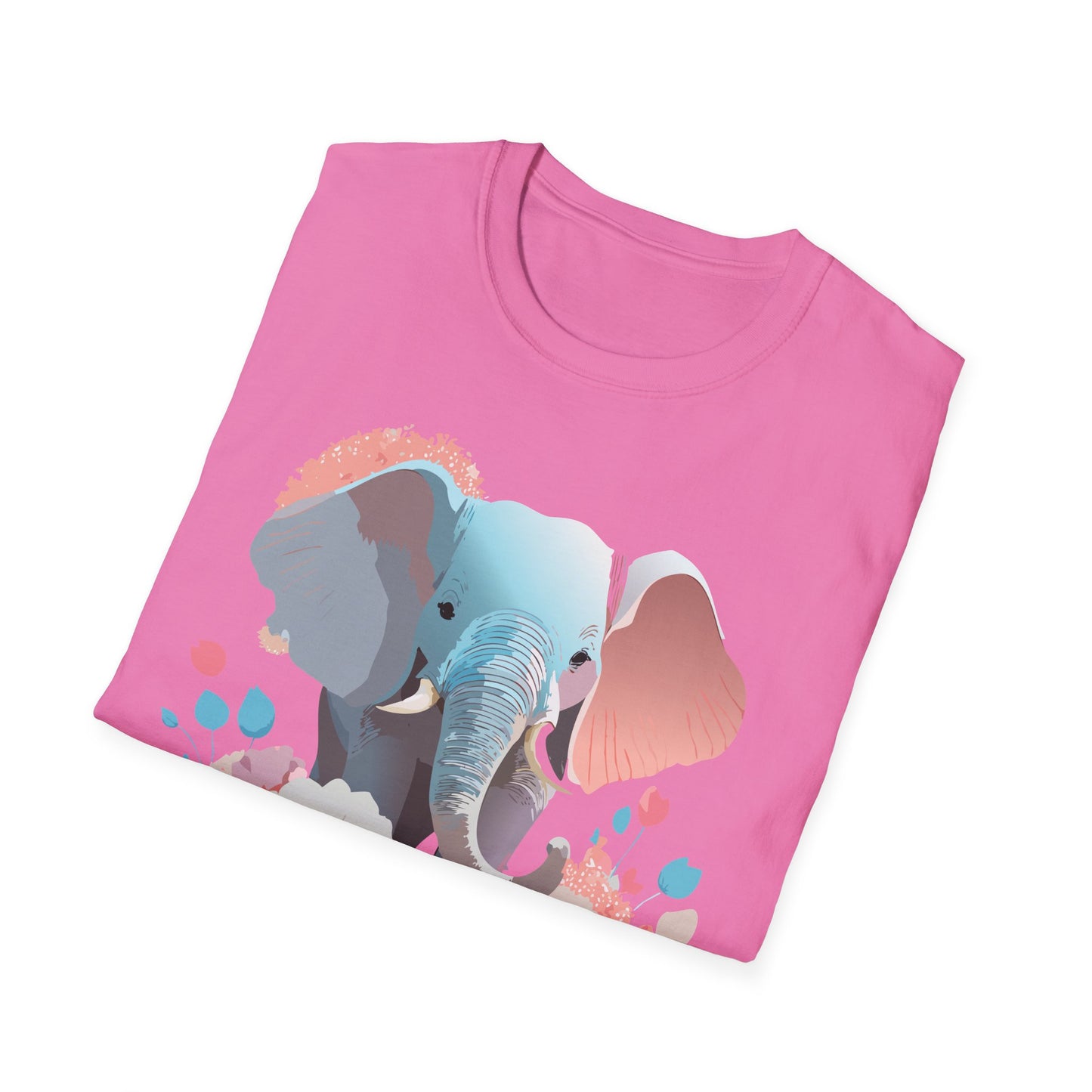 Elephant Shirt, T Shirt with Elephant, Elephant on T Shirt, T Shirt with Animation, Animals Tee Shirt