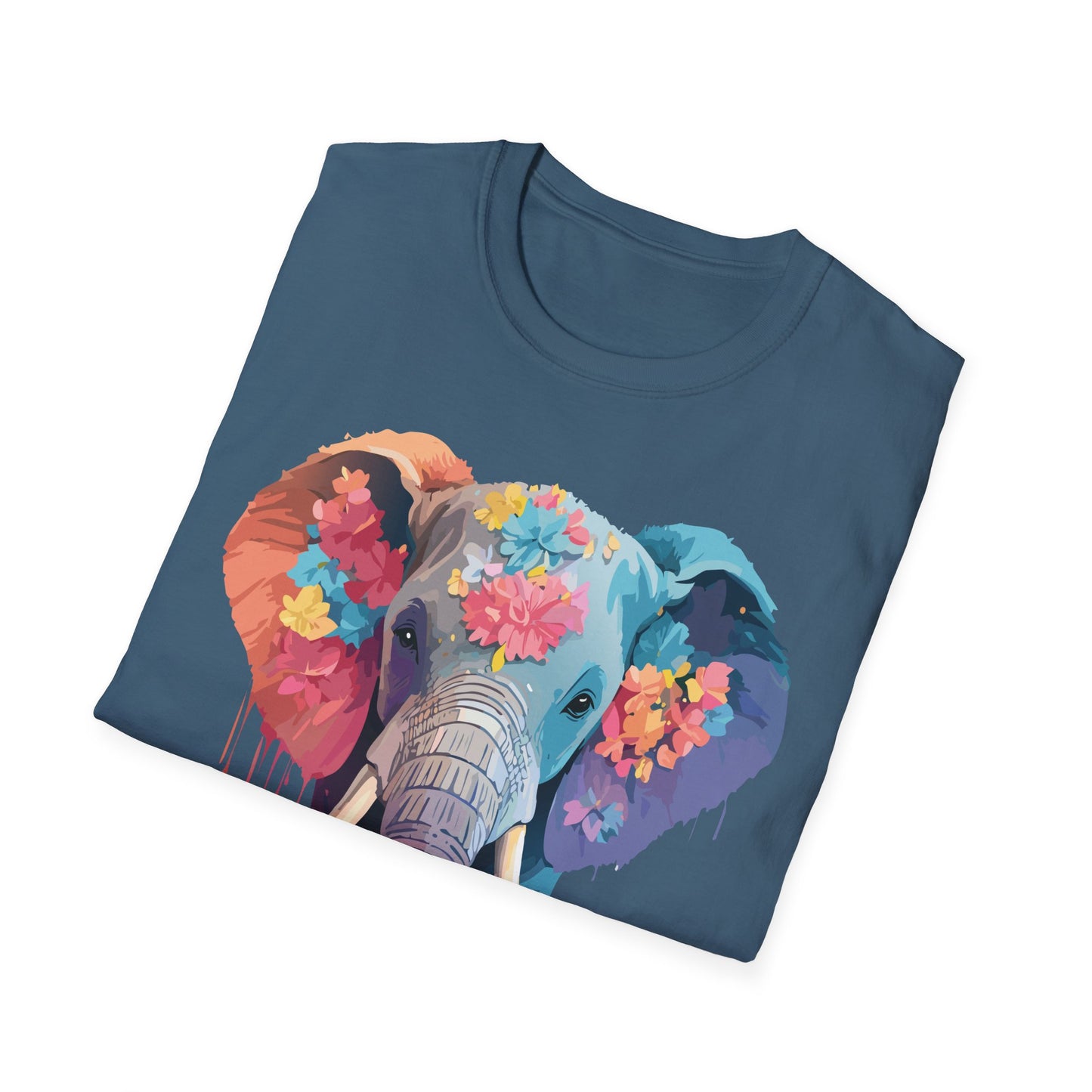 Elephant Shirt, T Shirt with Elephant, Elephant on T Shirt, T Shirt with Animation, Animals Tee Shirt