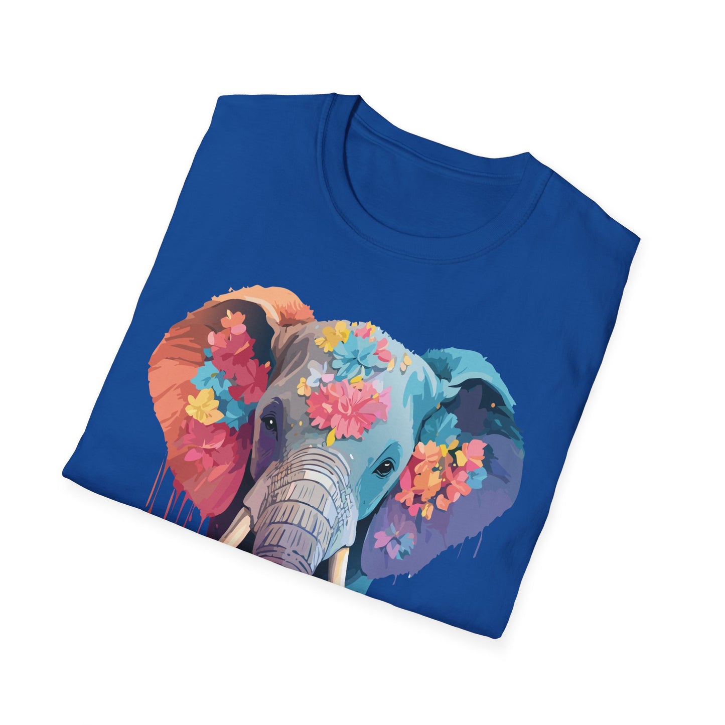 Elephant Shirt, T Shirt with Elephant, Elephant on T Shirt, T Shirt with Animation, Animals Tee Shirt