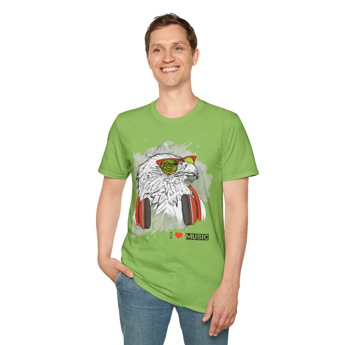 I love Music Animals Shirts, Shirt with Animals, Animals with Headphones Shirt