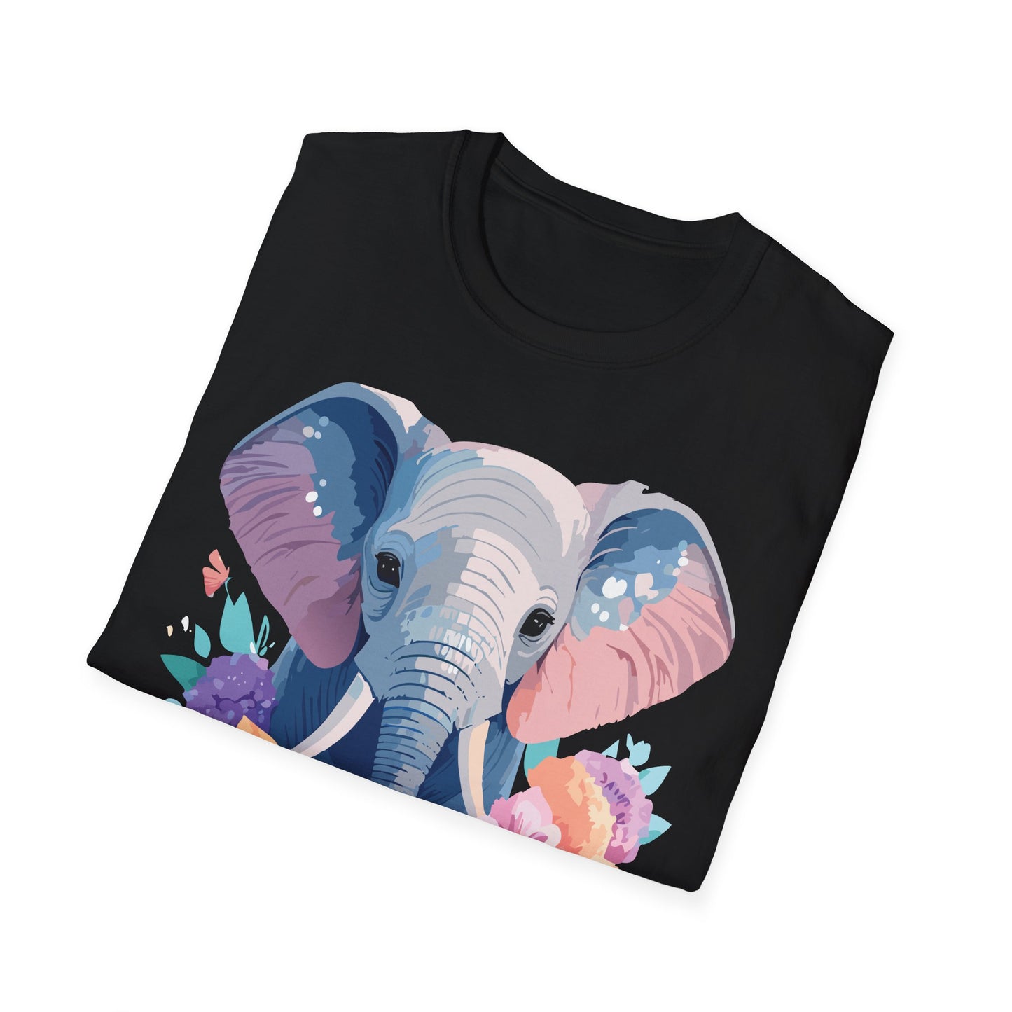 Elephant Shirt, T Shirt with Elephant, Elephant on T Shirt, T Shirt with Animation, Animals Tee Shirt