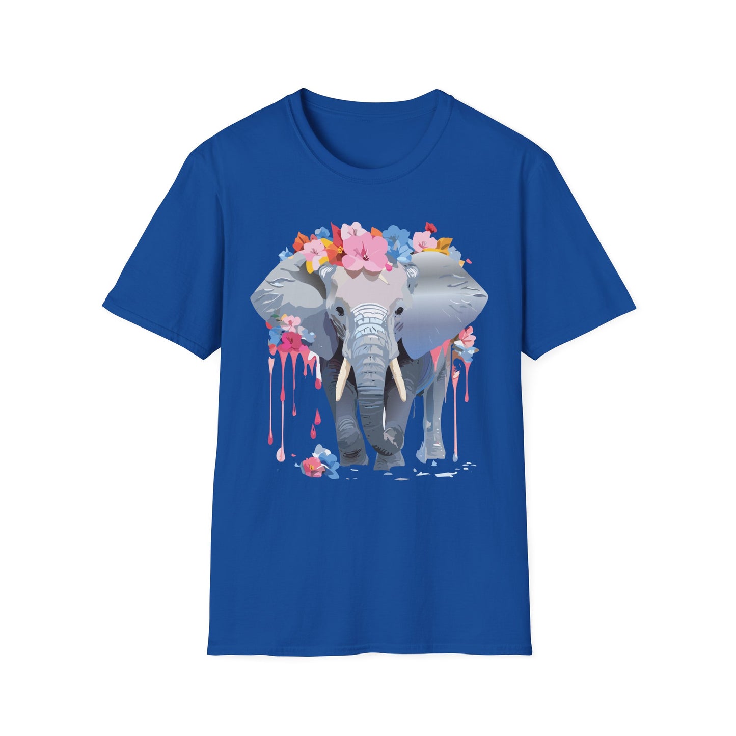 Elephant Shirt, T Shirt with Elephant, Elephant on T Shirt, T Shirt with Animation, Animals Tee Shirt