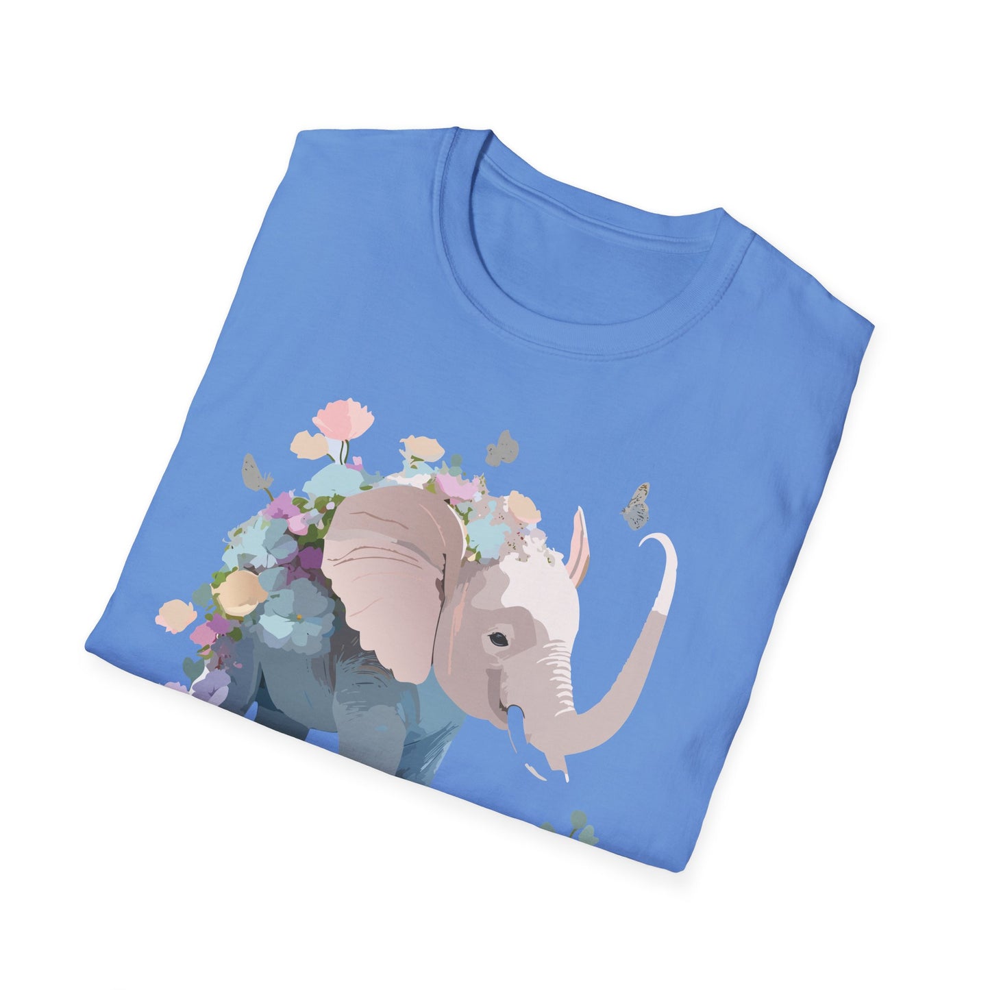 Elephant Shirt, T Shirt with Elephant, Elephant on T Shirt, T Shirt with Animation, Animals Tee Shirt
