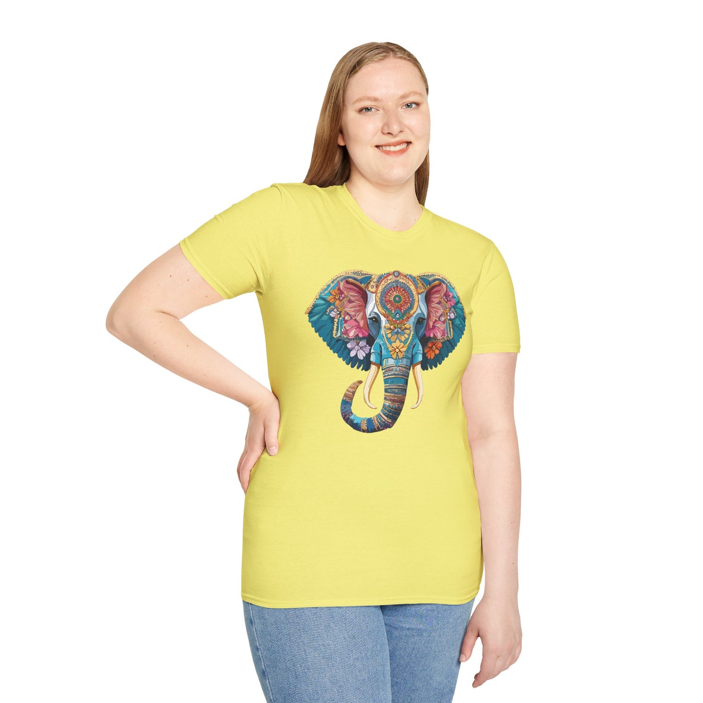 Elephant Shirt, T Shirt with Elephant, Elephant on T Shirt, T Shirt with Animation, Animals Tee Shirt