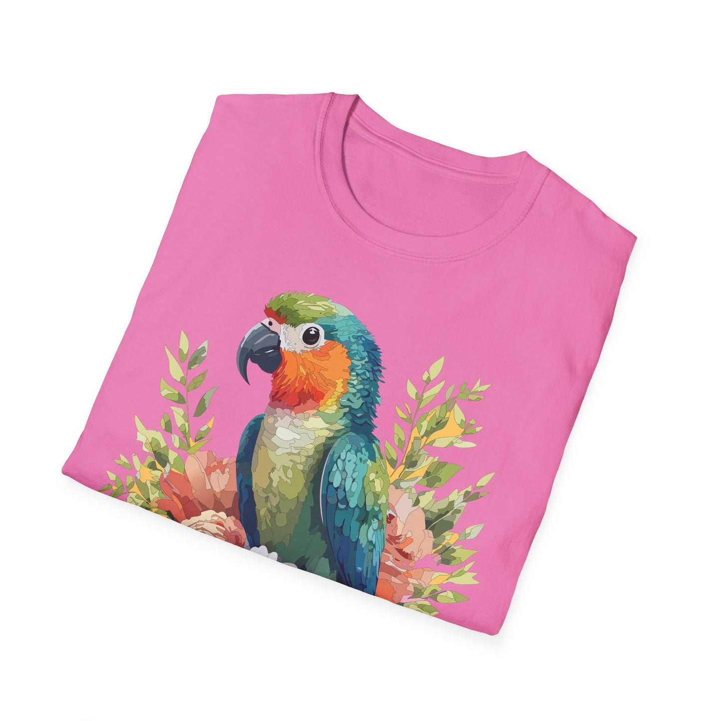 Bird T-Shirt, Floral Bird T Shirt, Shirt with Bird, Shirt with Animal