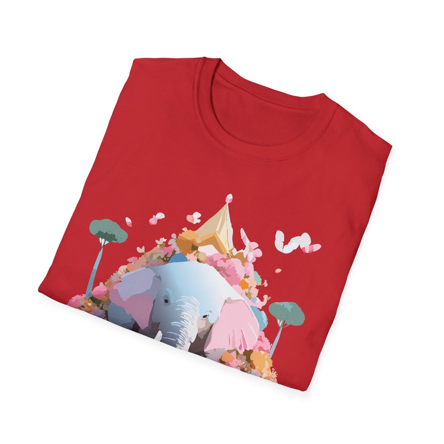 Elephant Shirt, T Shirt with Elephant, Elephant on T Shirt, T Shirt with Animation, Animals Tee Shirt