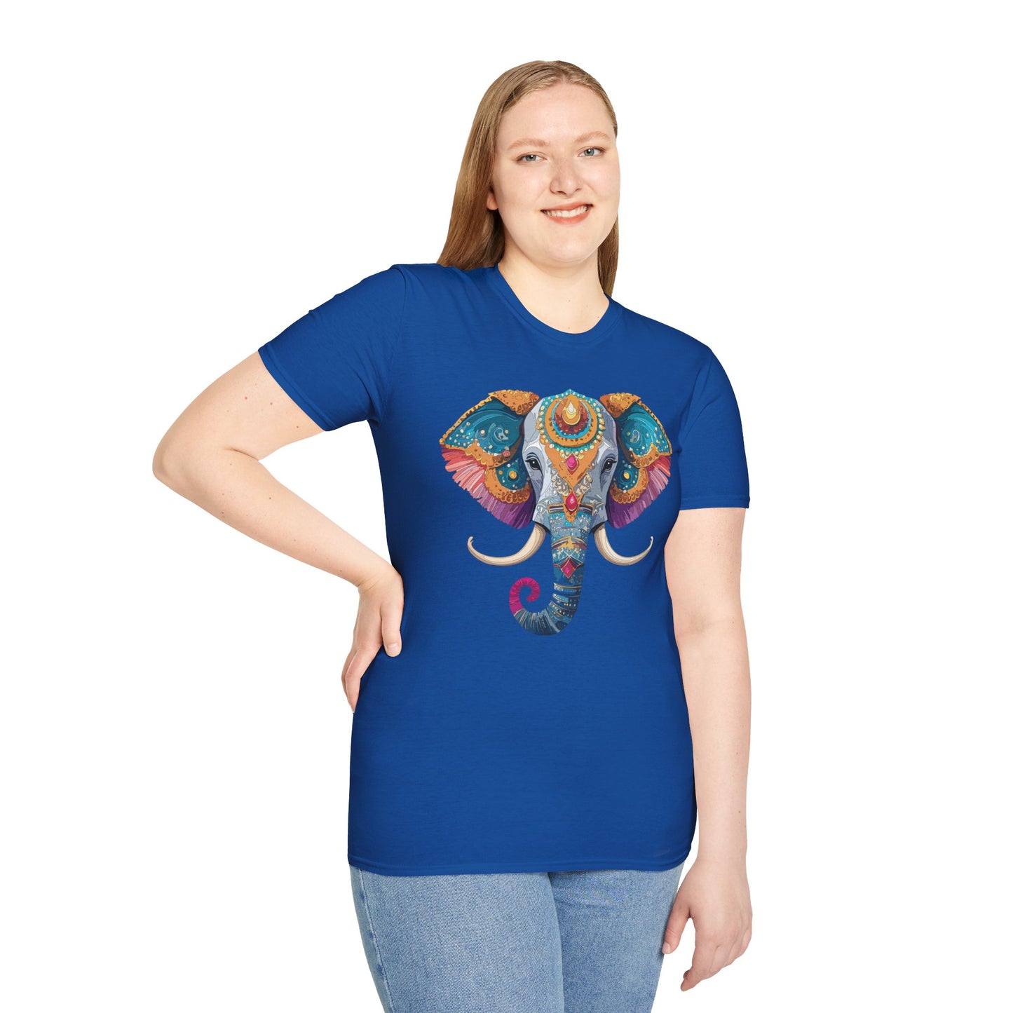 Elephant Shirt, T Shirt with Elephant, Elephant on T Shirt, T Shirt with Animation, Animals Tee Shirt