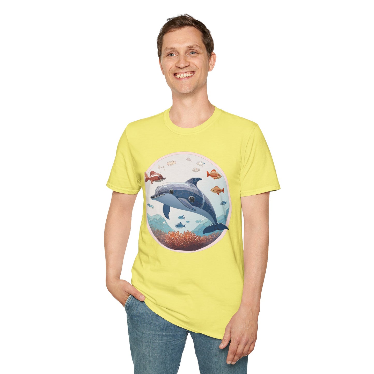 Dolphin Shirts, Shirt with Dolphin, Fish Tee Shirt, Animal Shirt