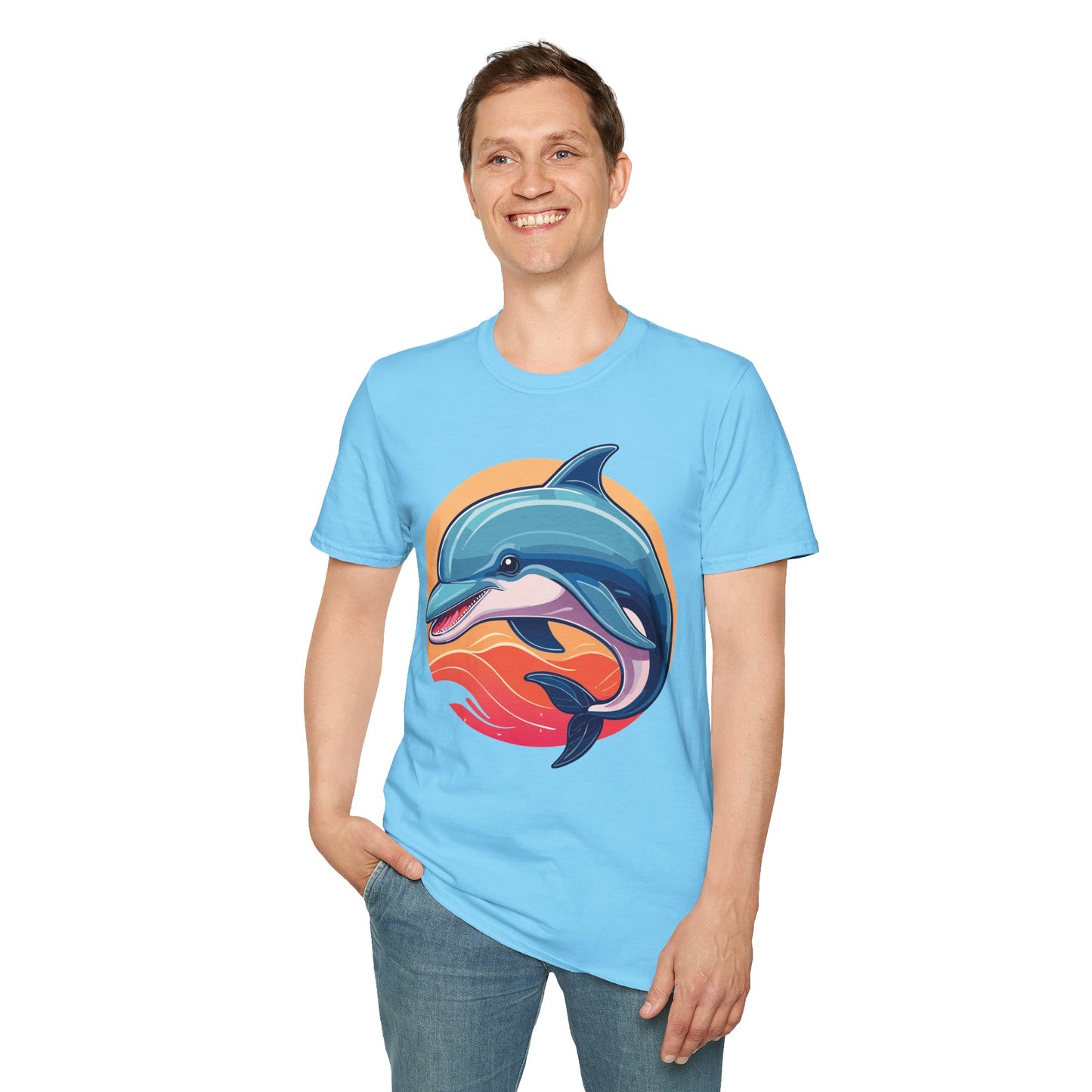 Dolphin Shirts, Shirt with Dolphin, Fish Tee Shirt, Animal Shirt