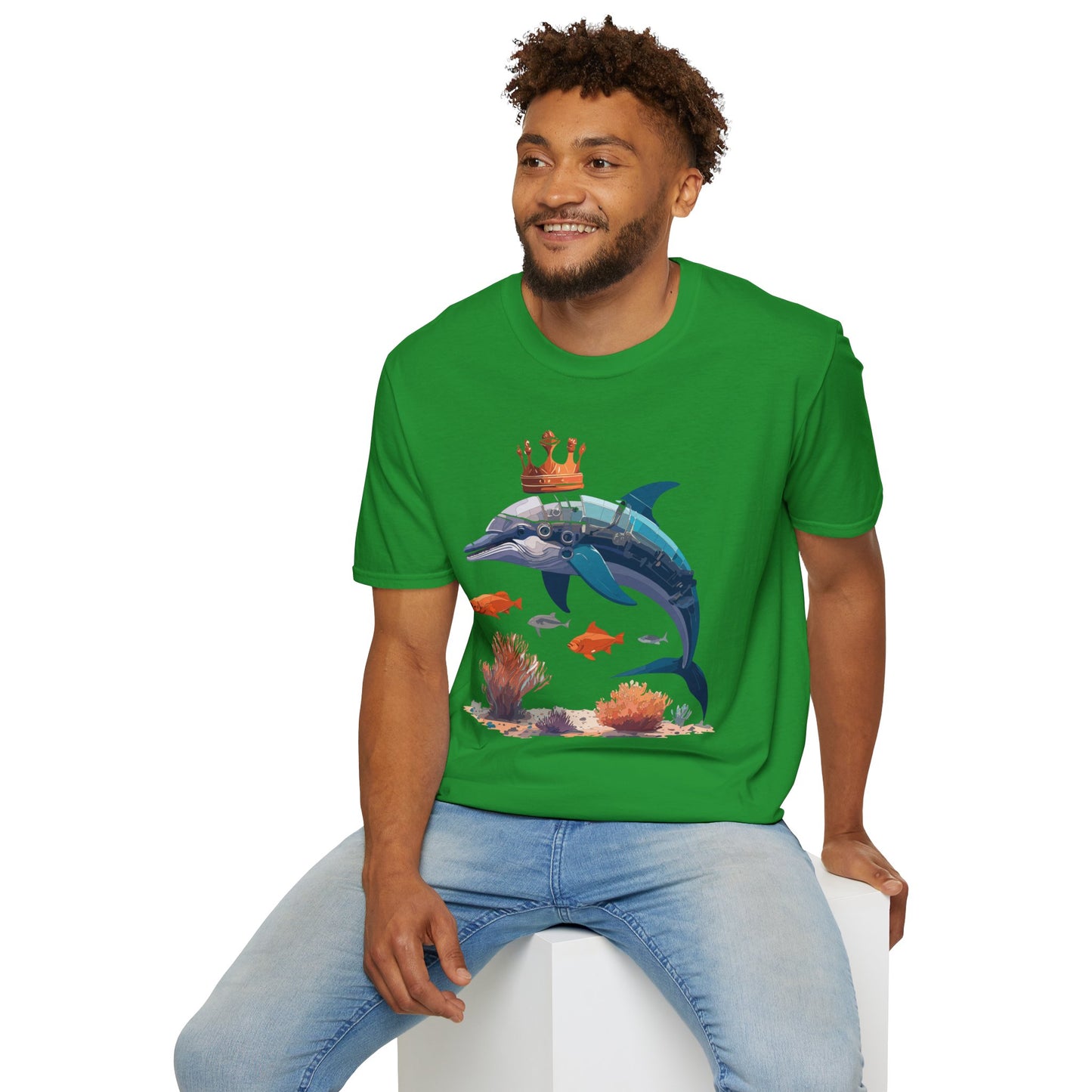 Dolphin Shirts, Shirt with Dolphin, Fish Tee Shirt, Animal Shirt