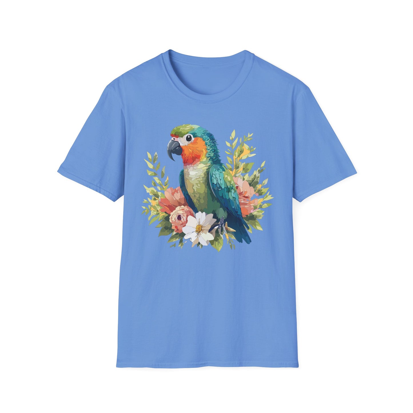 Bird T-Shirt, Floral Bird T Shirt, Shirt with Bird, Shirt with Animal