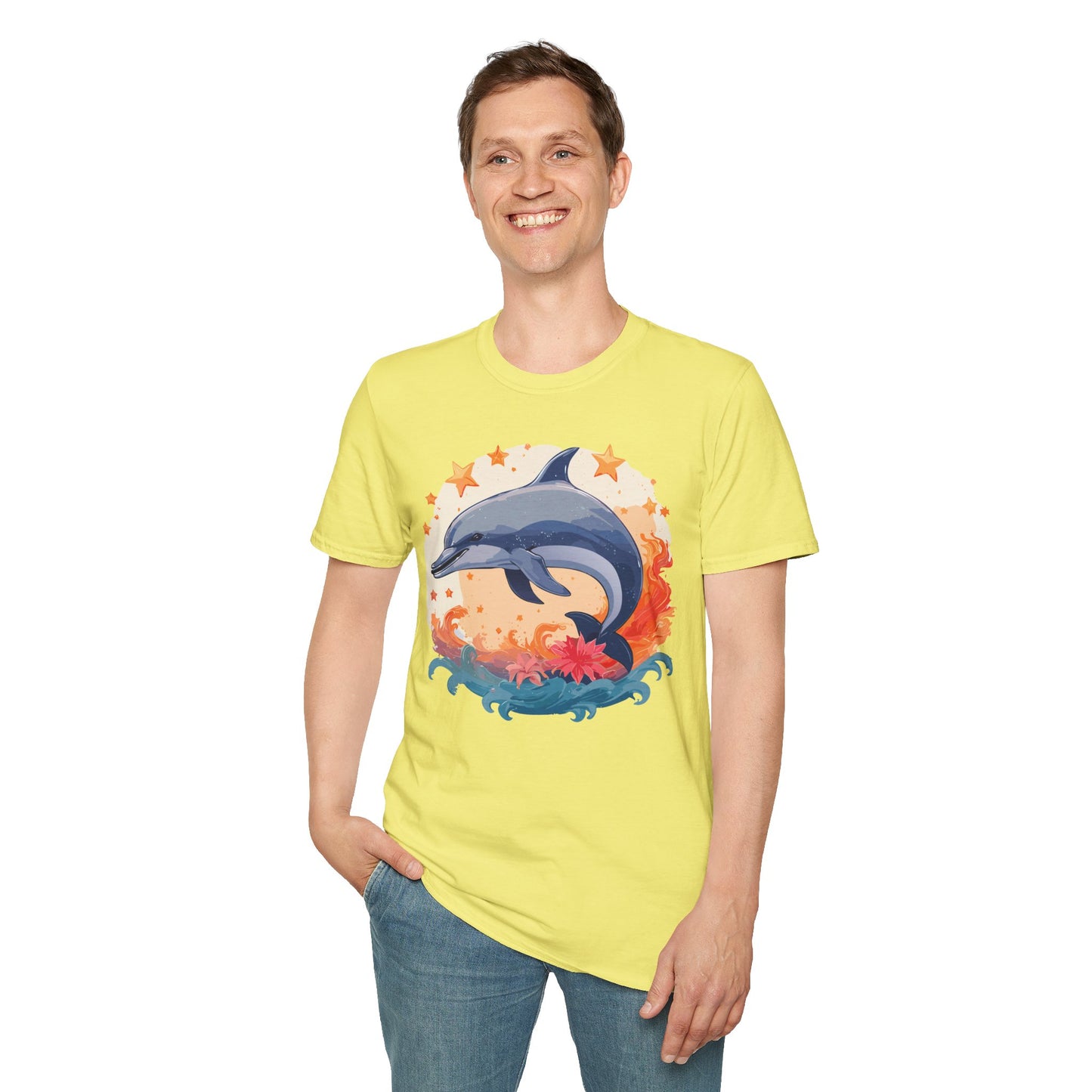 Dolphin Shirts, Shirt with Dolphin, Fish Tee Shirt, Animal Shirt