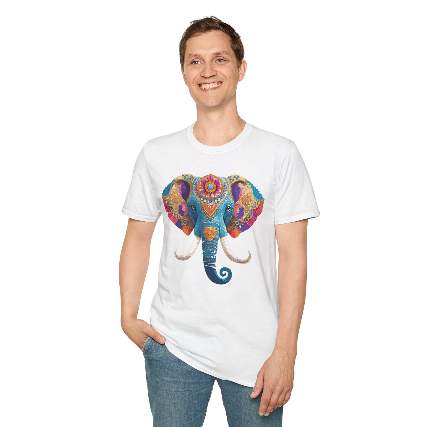 Elephant Shirt, T Shirt with Elephant, Elephant on T Shirt, T Shirt with Animation, Animals Tee Shirt