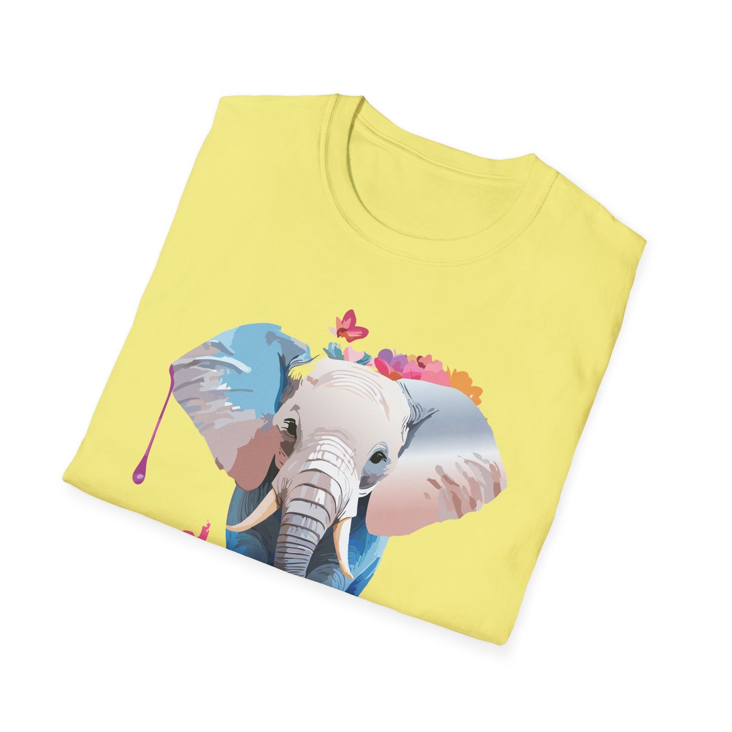 Elephant Shirt, T Shirt with Elephant, Elephant on T Shirt, T Shirt with Animation, Animals Tee Shirt