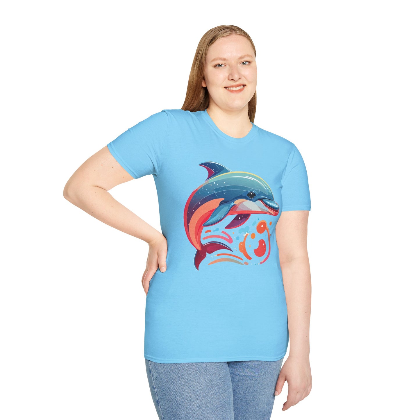 Dolphin Shirts, Shirt with Dolphin, Fish Tee Shirt, Animal Shirt