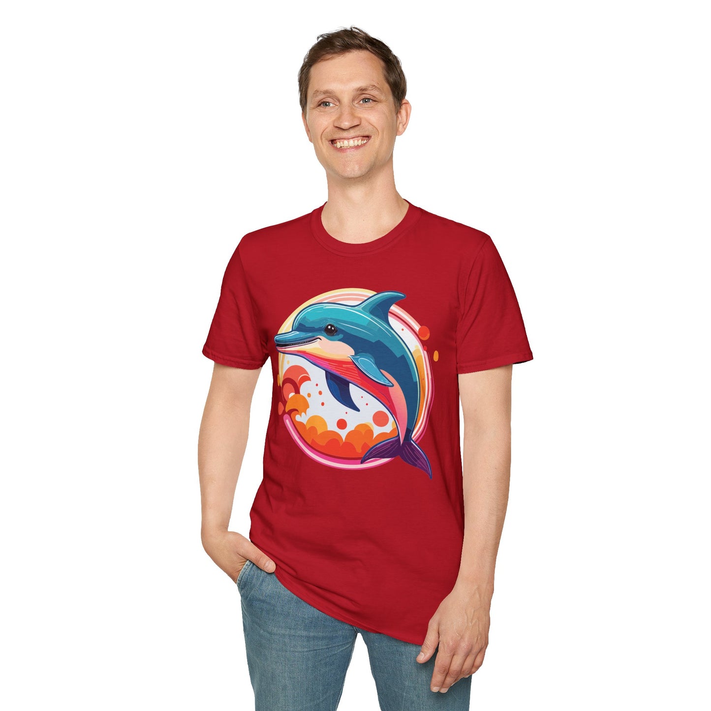 Dolphin Shirts, Shirt with Dolphin, Fish Tee Shirt, Animal Shirt