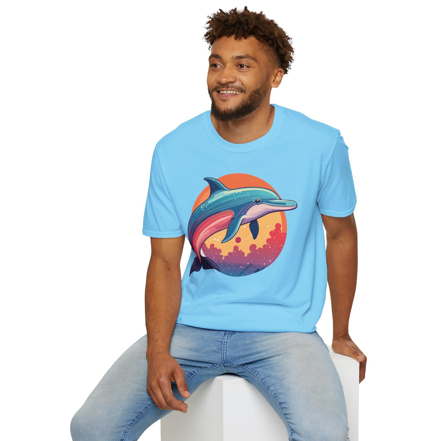 Dolphin Shirts, Shirt with Dolphin, Fish Tee Shirt, Animal Shirt