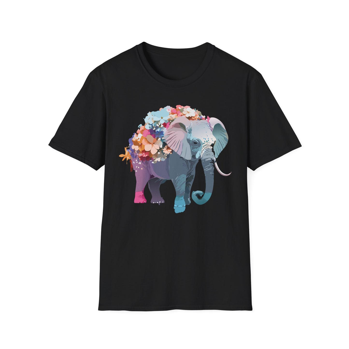 Elephant Shirt, T Shirt with Elephant, Elephant on T Shirt, T Shirt with Animation, Animals Tee Shirt