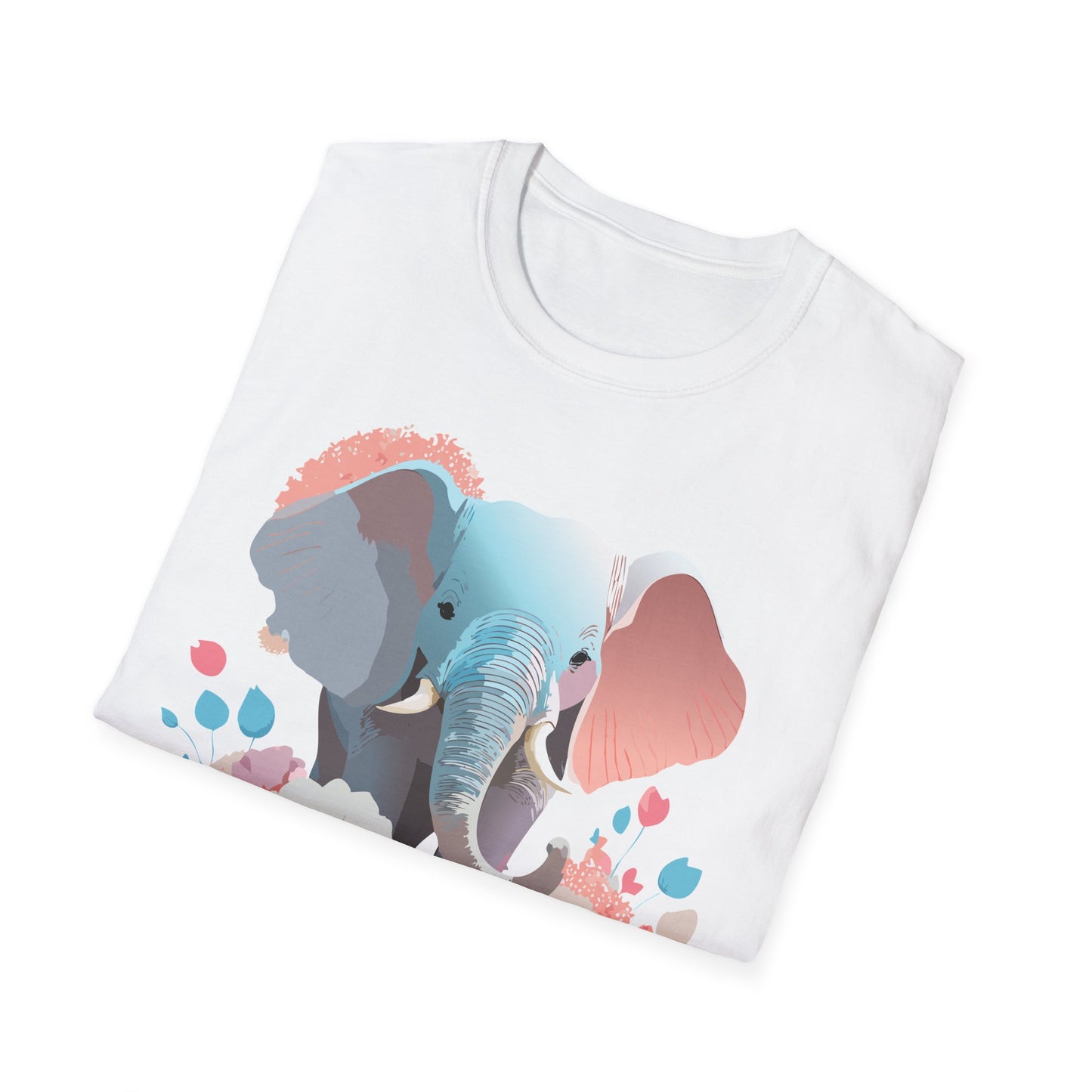 Elephant Shirt, T Shirt with Elephant, Elephant on T Shirt, T Shirt with Animation, Animals Tee Shirt