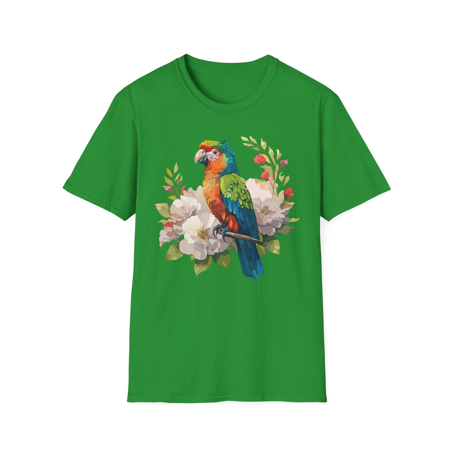 Bird T-Shirt, Floral Bird T Shirt, Shirt with Bird, Shirt with Animal