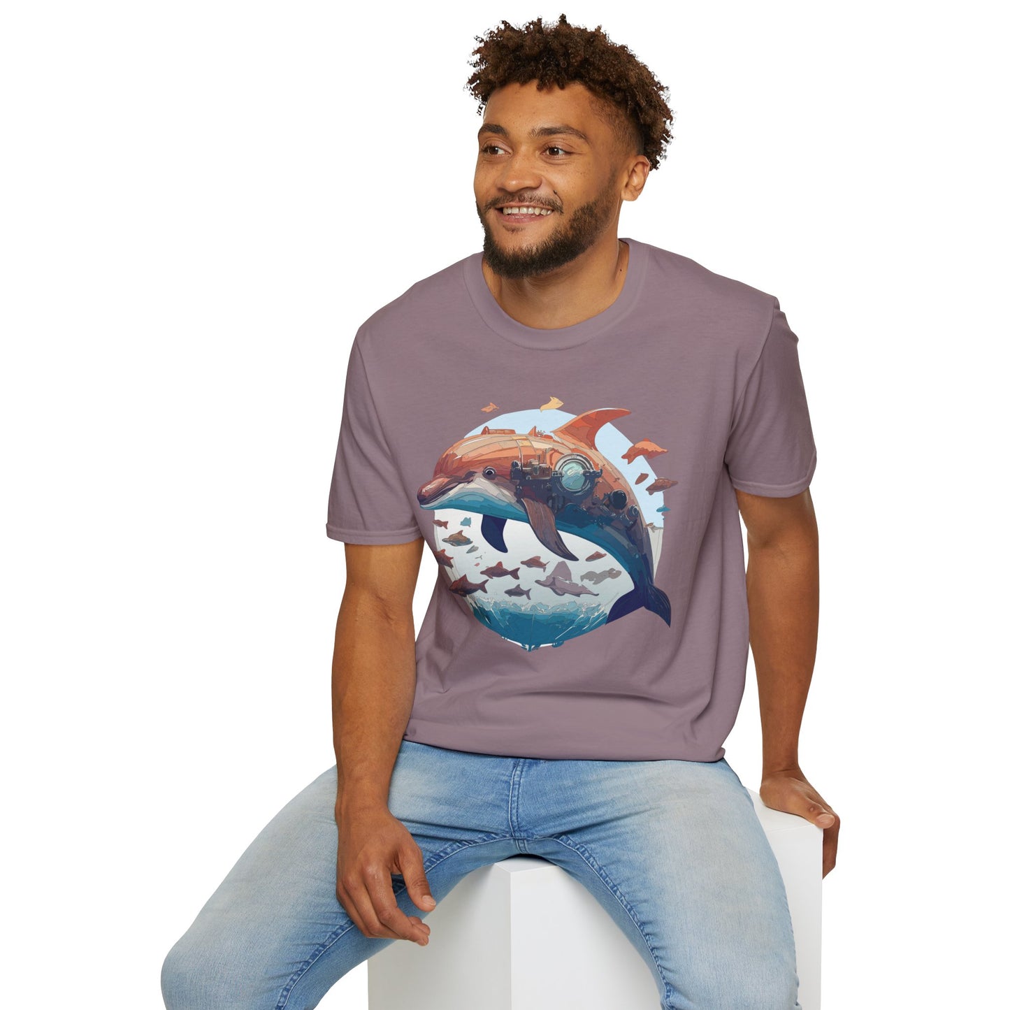 Dolphin Shirts, Shirt with Dolphin, Fish Tee Shirt, Animal Shirt